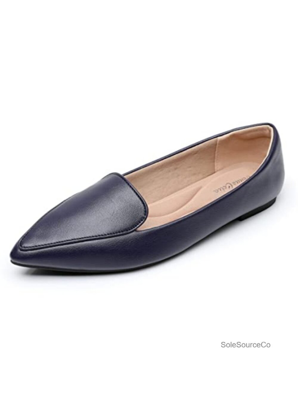 Women's Slip-On Pointed Toe Flat Shoes - Lightweight Padded Insole Casual